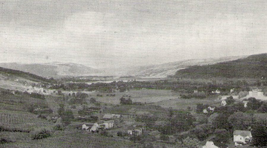 Black & white photo of the Naples Valley